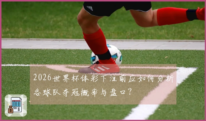 2026世界杯体彩下注前应如何分析各球队夺冠概率与盘口？