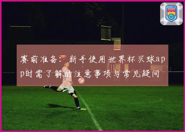 赛前准备：新手使用世界杯买球app时需了解的注意事项与常见疑问